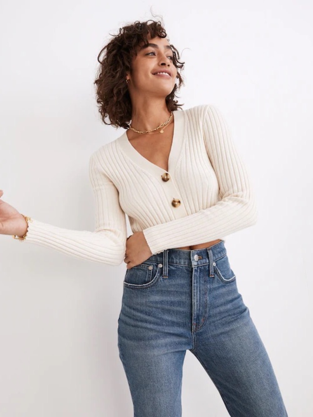 Madewell Brenville crop cardigan